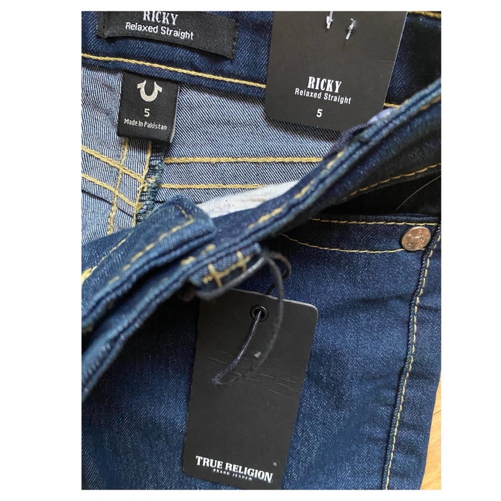 True Religion Kids Ricky Blue Cargo Jeans - Picture 4 of 4